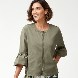 Tommy Bahama | Callie Chino Jacket in Tea Leaf 🧥